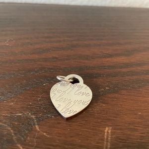Tiffany & Co. Silver I Love You Heart Pendant